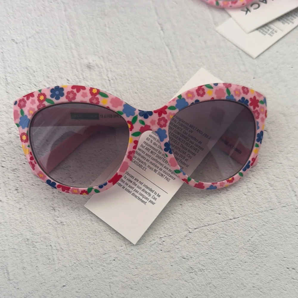 Janie and Jack Pink Floral Sunglasses